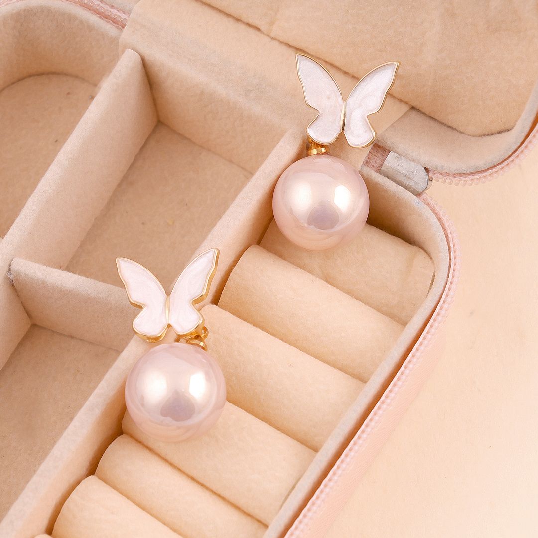 Opulent Butterfly Drop Earring