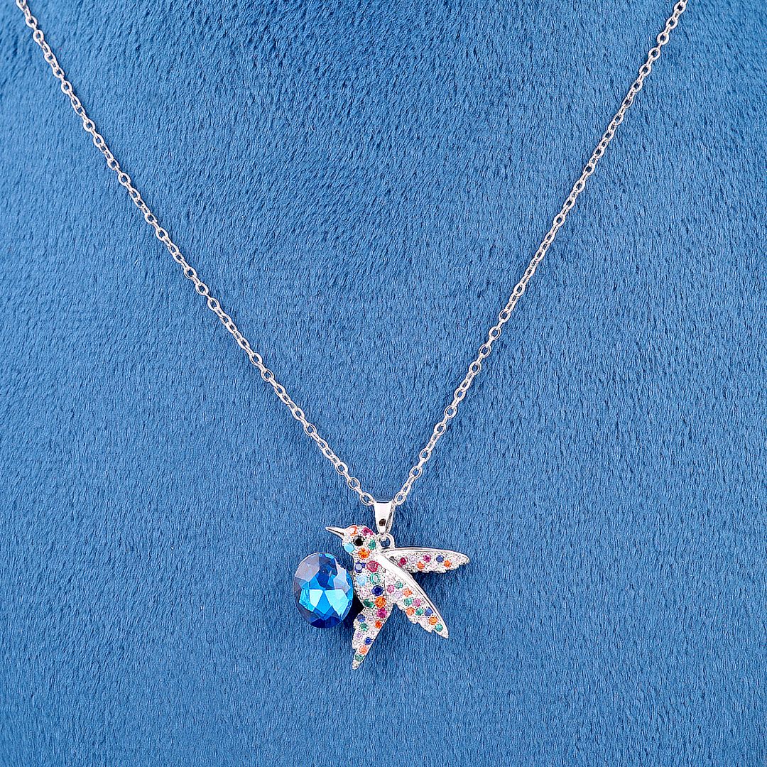 Bird charm necklace