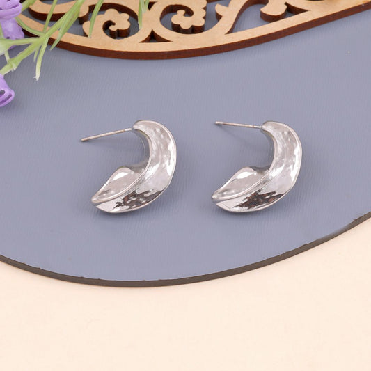 As Pretty As Silver Hoops Earrings