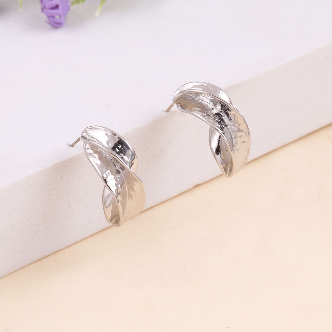 As Pretty As Silver Hoops Earrings