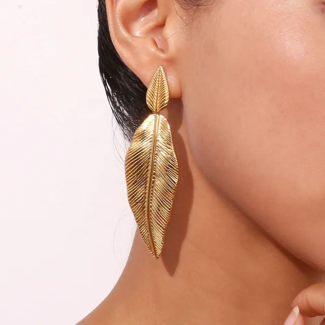 Don't Leaf Me Statement Earrings