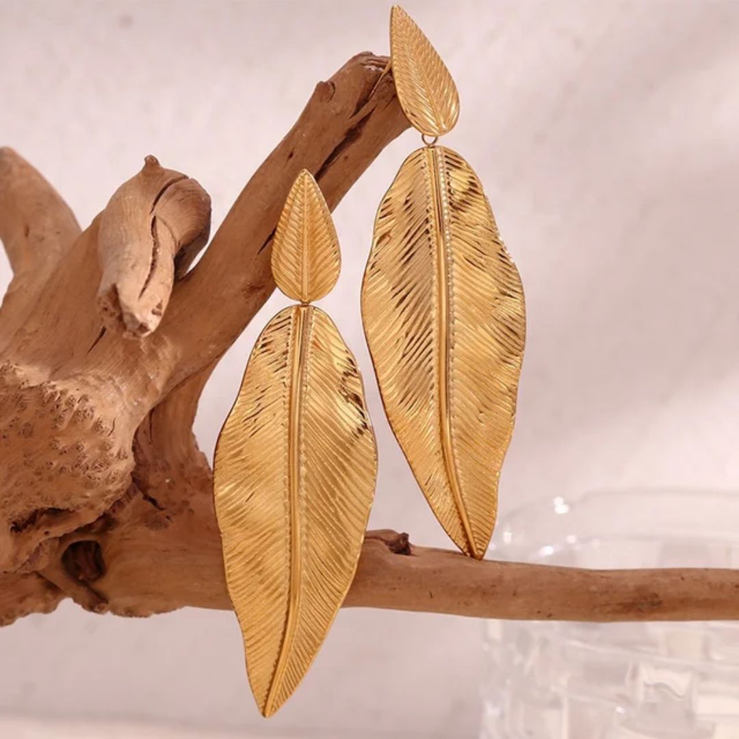 Don't Leaf Me Statement Earrings