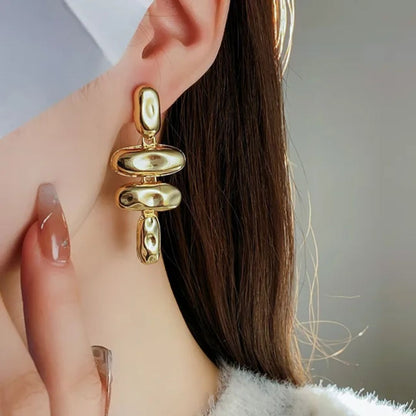 As Gold Statement  Earrings