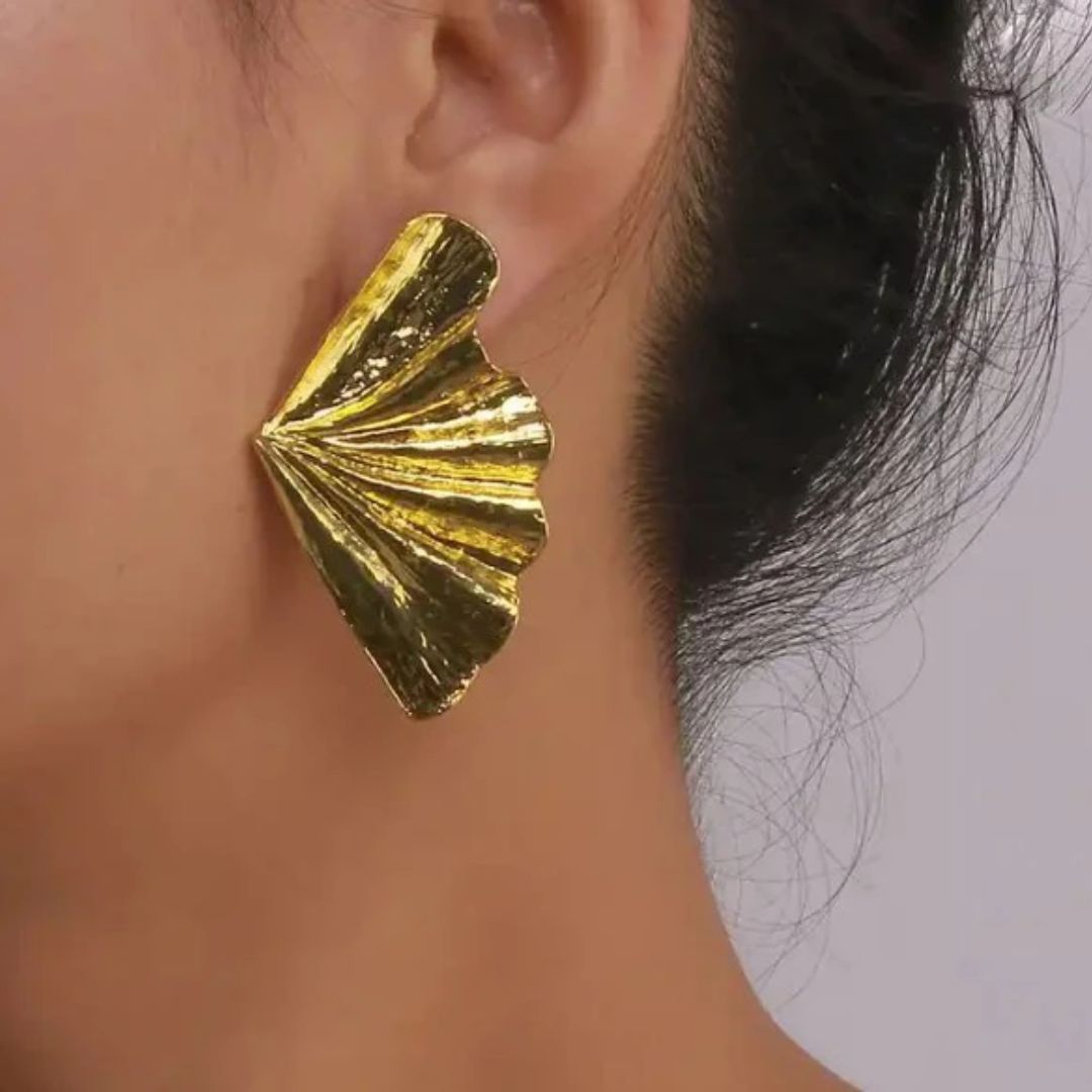 As Gold Statement  Earrings