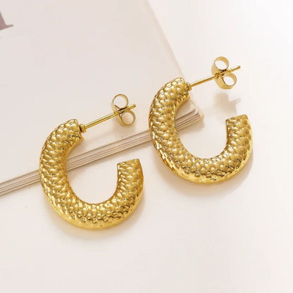 As Pretty As Gold Hoop Earrings