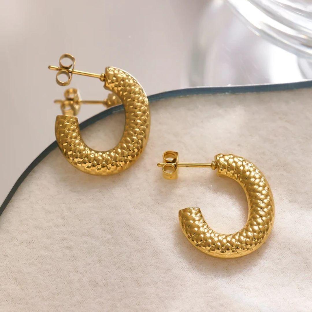 As Pretty As Gold Hoop Earrings