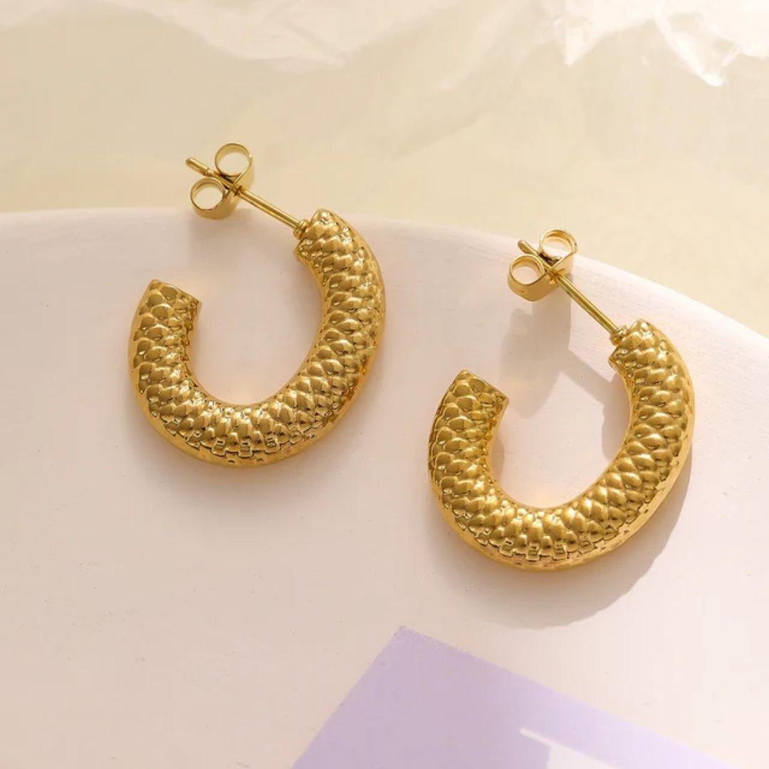 As Pretty As Gold Hoop Earrings