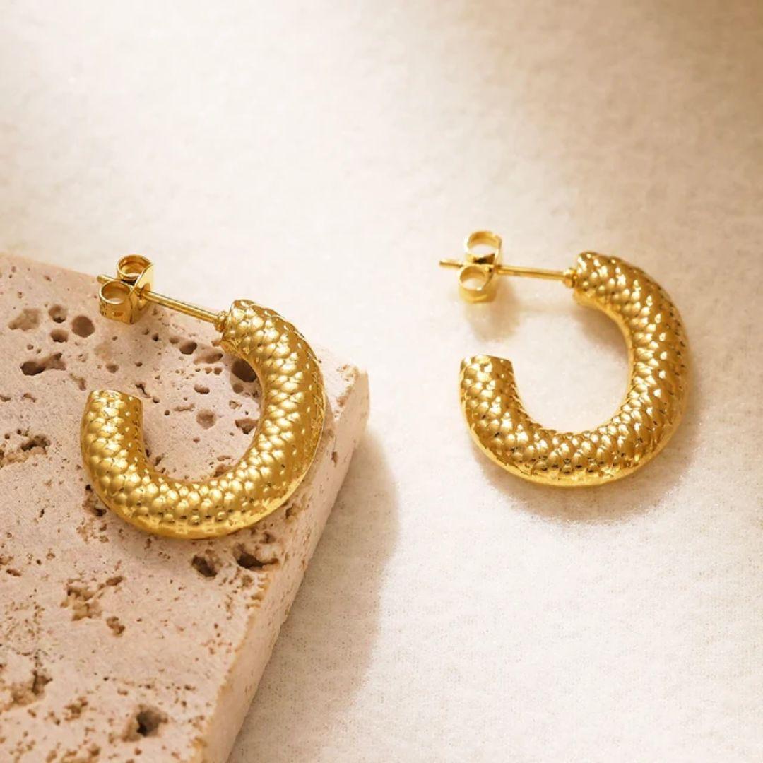 As Pretty As Gold Hoop Earrings