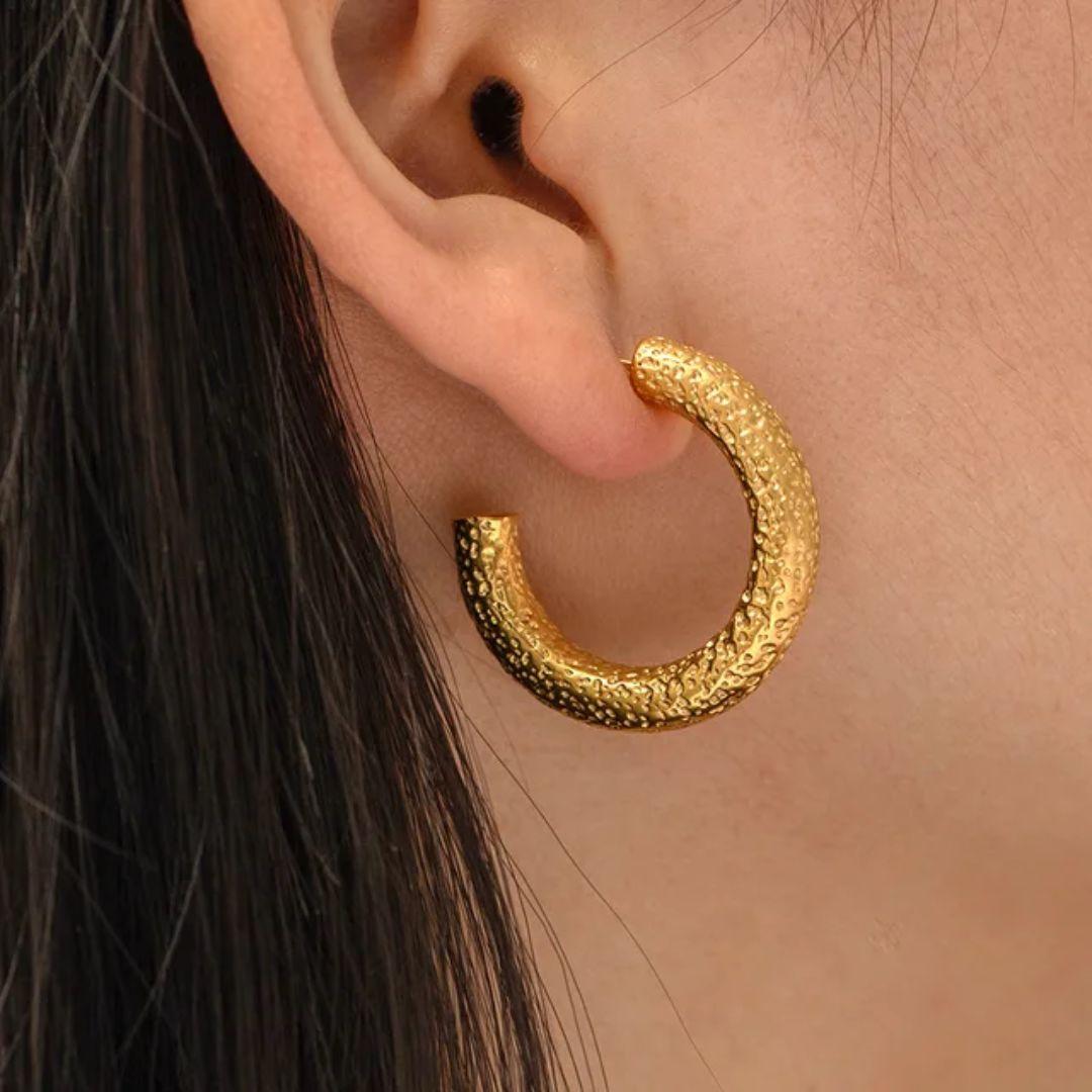 As Pretty As Gold Hoop Earrings