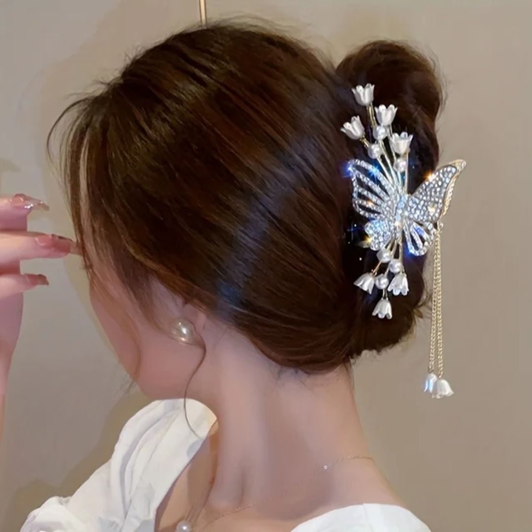 Pinterest Inspired butterfly hair Claw