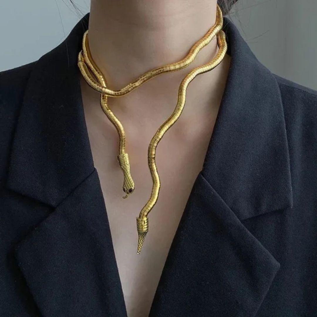 Gold Snake Necklace