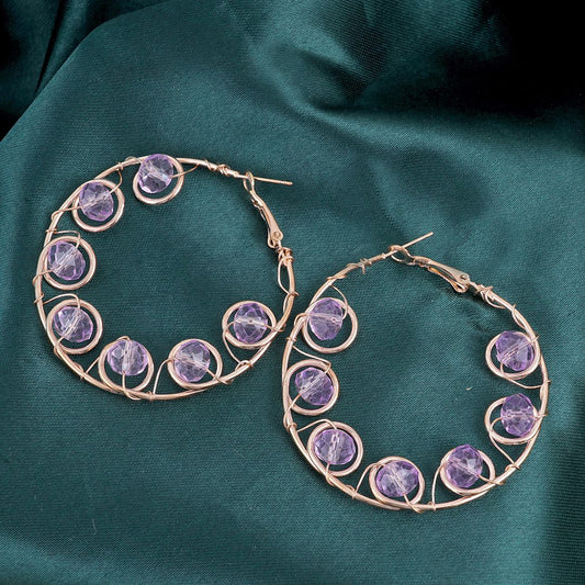 Coloured Hoops Earrings