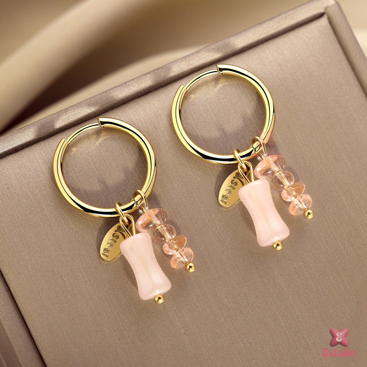 Beery Drop Hoops Earring