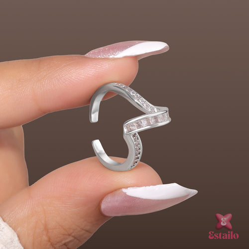 Crystal Contour Ring
