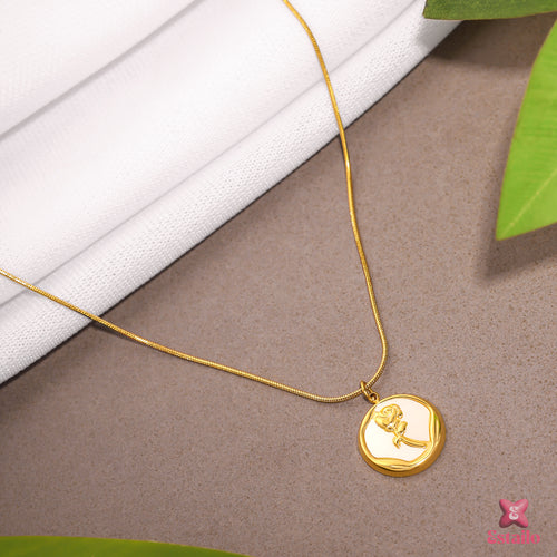 Gilded Rose Necklace