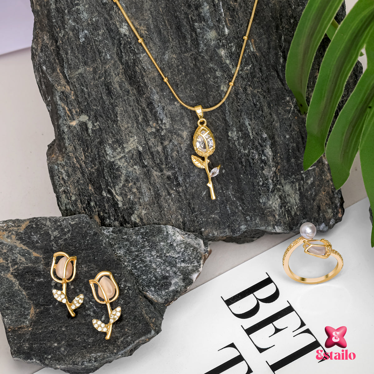 Gilded Tulip Bloom Set