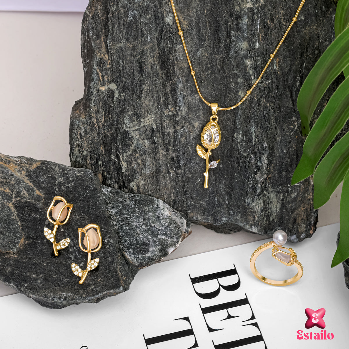 Gilded Tulip Bloom Set