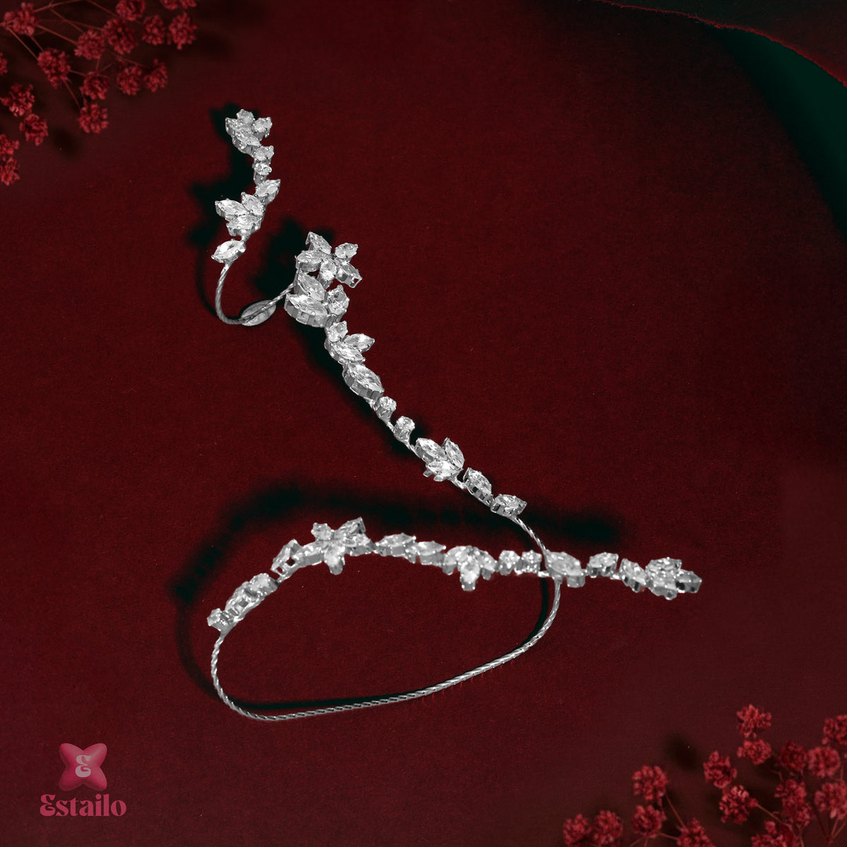 Blossom Solitaire Hand Jewellery