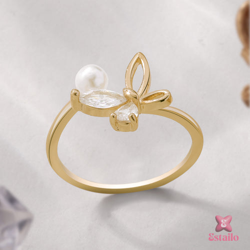 Pearlwing Butterfly Ring