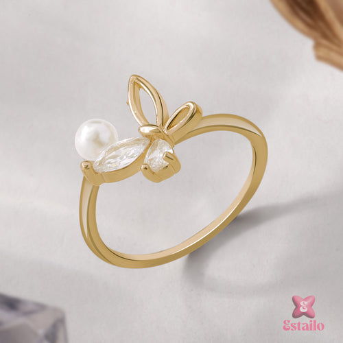 Pearlwing Butterfly Ring
