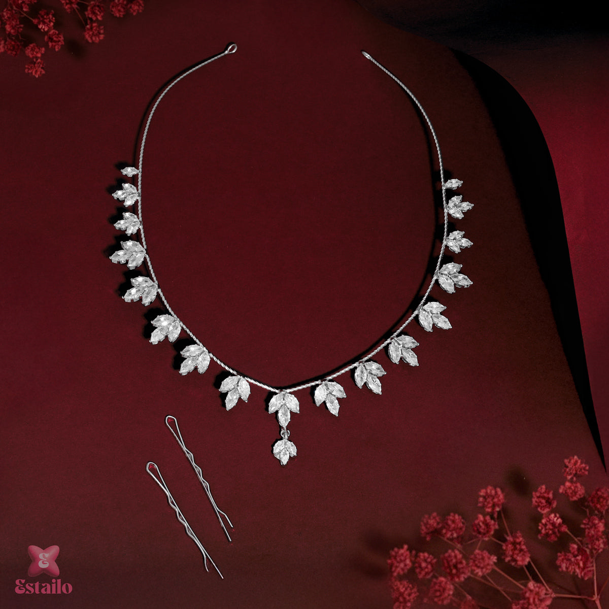 Celestial Silver Solitaire Hair Accessories