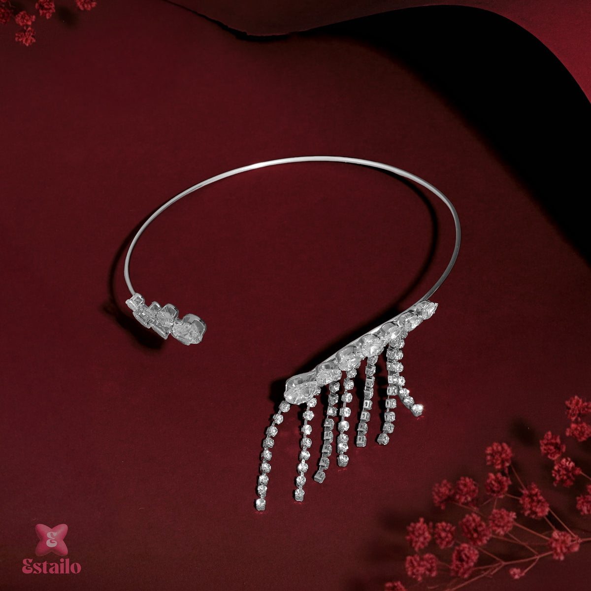 Celestial Tassel Solitaire Arm Cuff