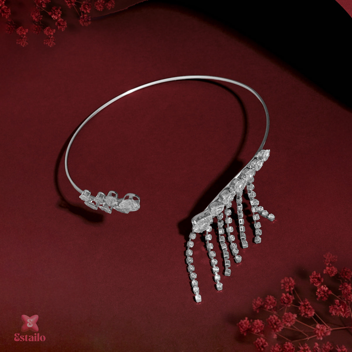 Celestial Tassel Solitaire Arm Cuff