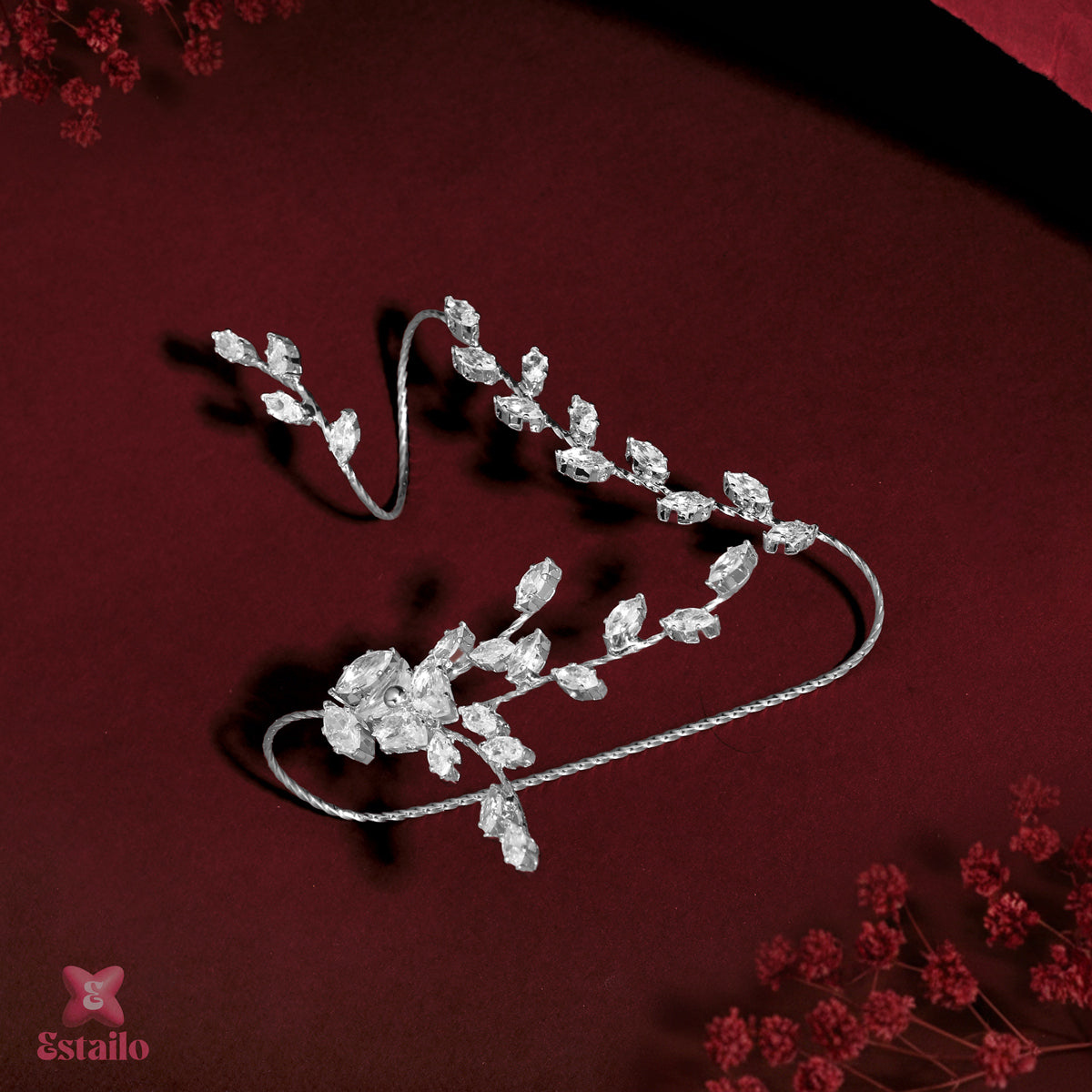 Starlight Petal Solitaire Hand Jewellery