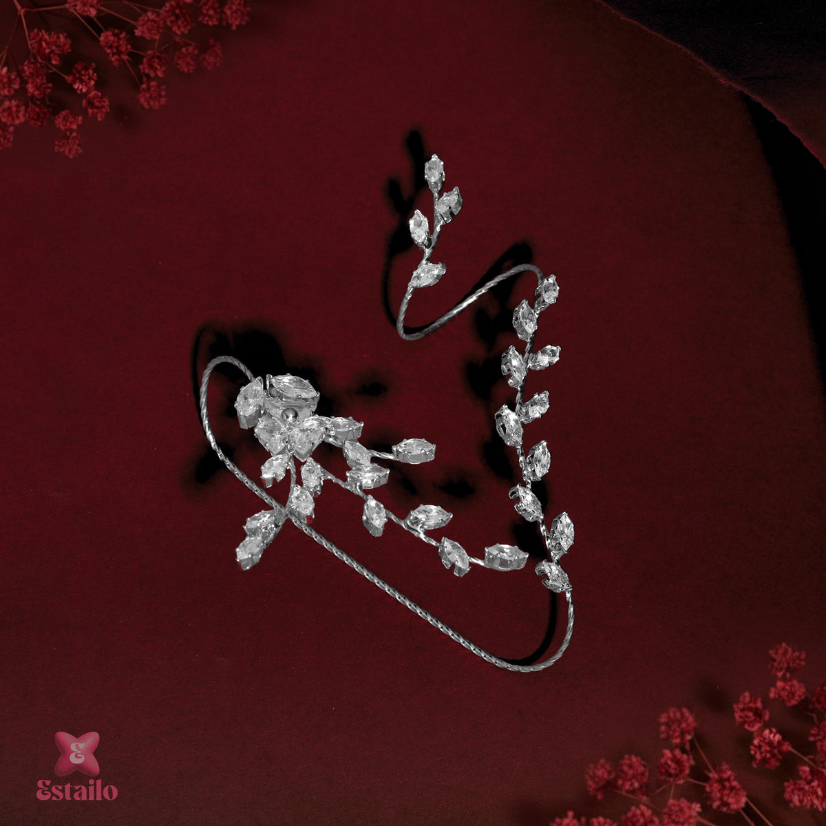 Starlight Petal Solitaire Hand Jewellery