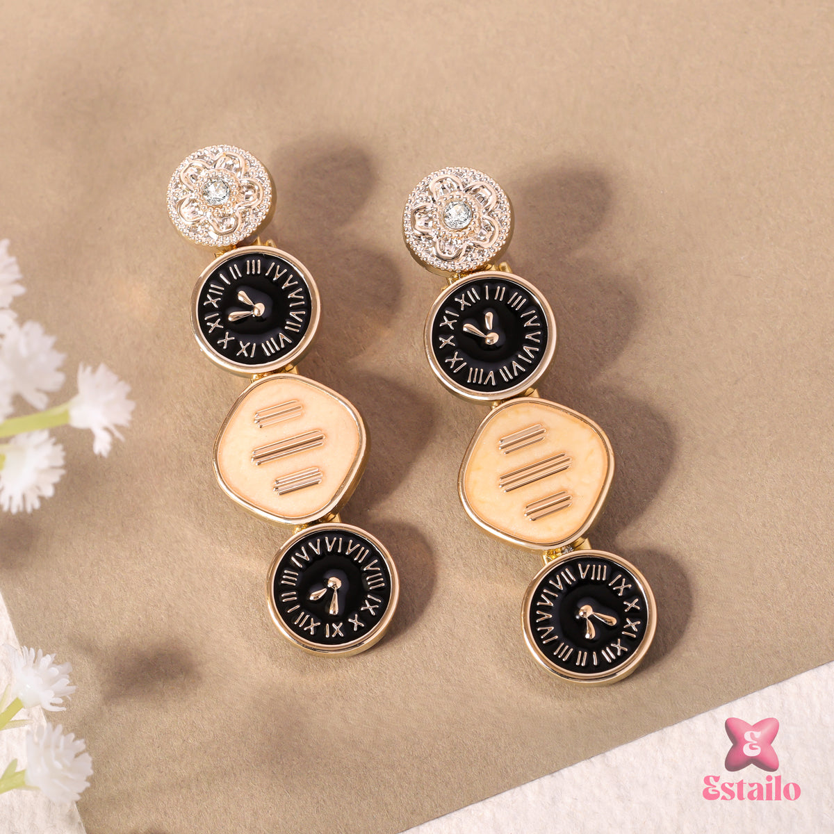Roman Time Hair Clips (pack of 2)