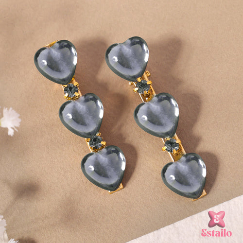 Smoke Heart Hair Clips (pack of 2)