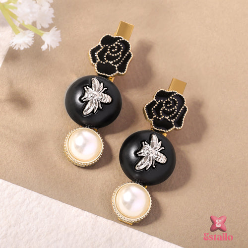 Rose & Bee Pearl Clip (Pack of 2)