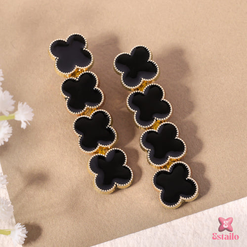 Midnight Clover Hair Clips (pack of 2)