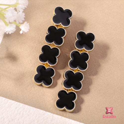 Midnight Clover Hair Clips (pack of 2)
