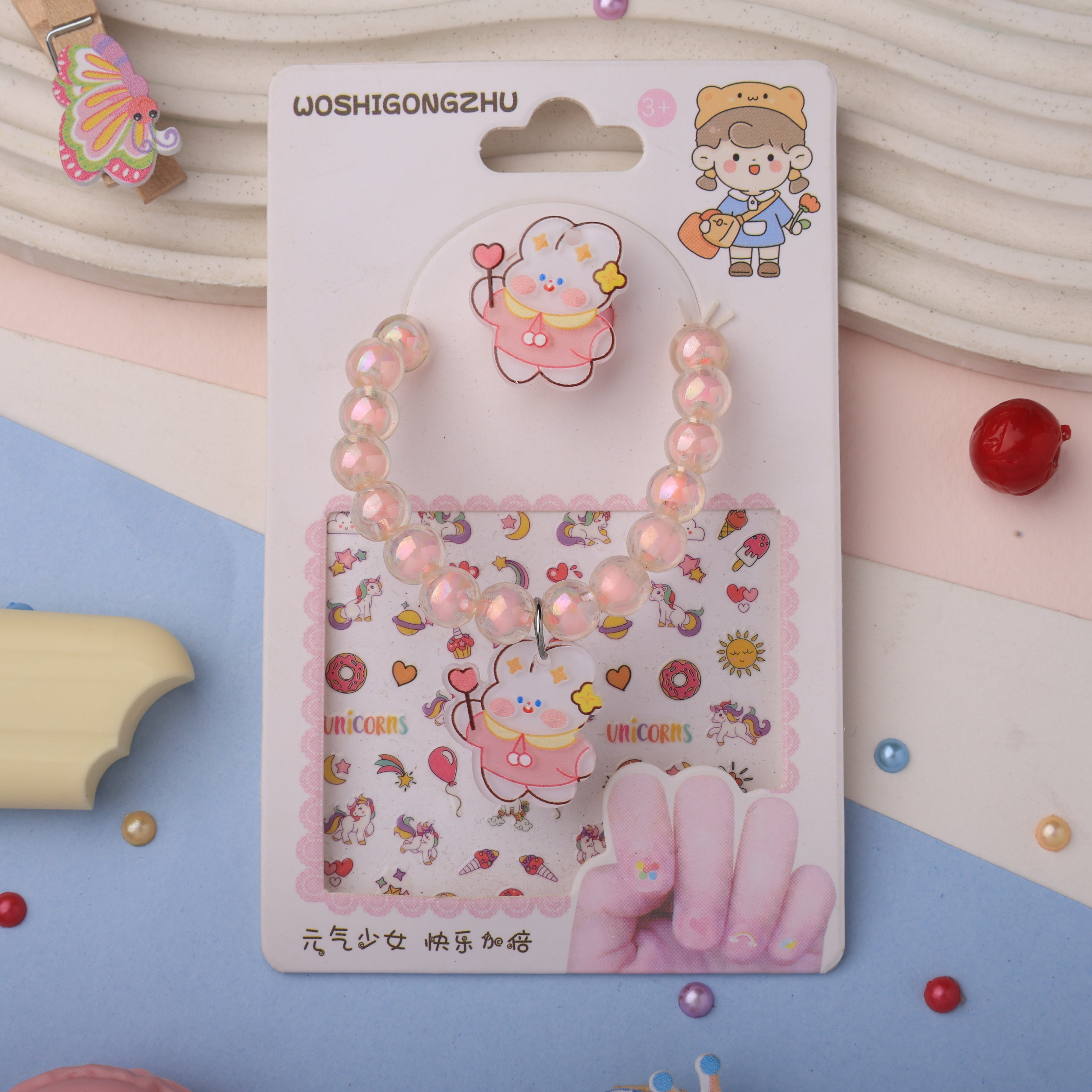 Princess Pearl Unicorn Bracelt