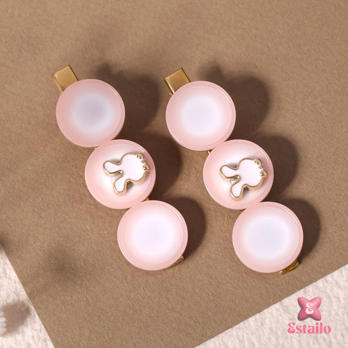 Rosy Bunny Clips (pack of 2)