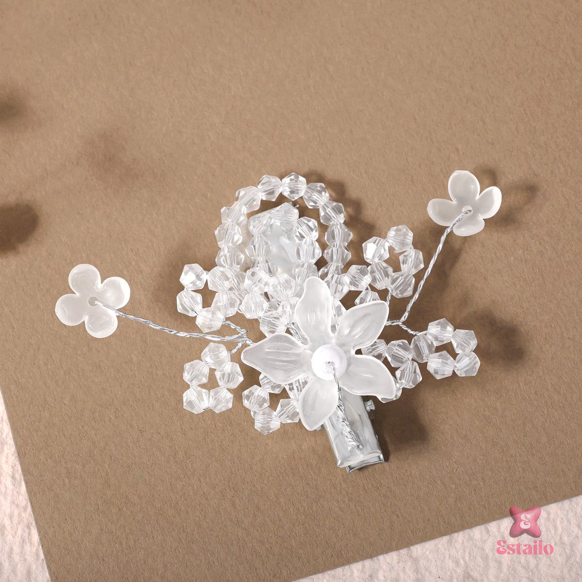 Crystal Bloom Hair Clip