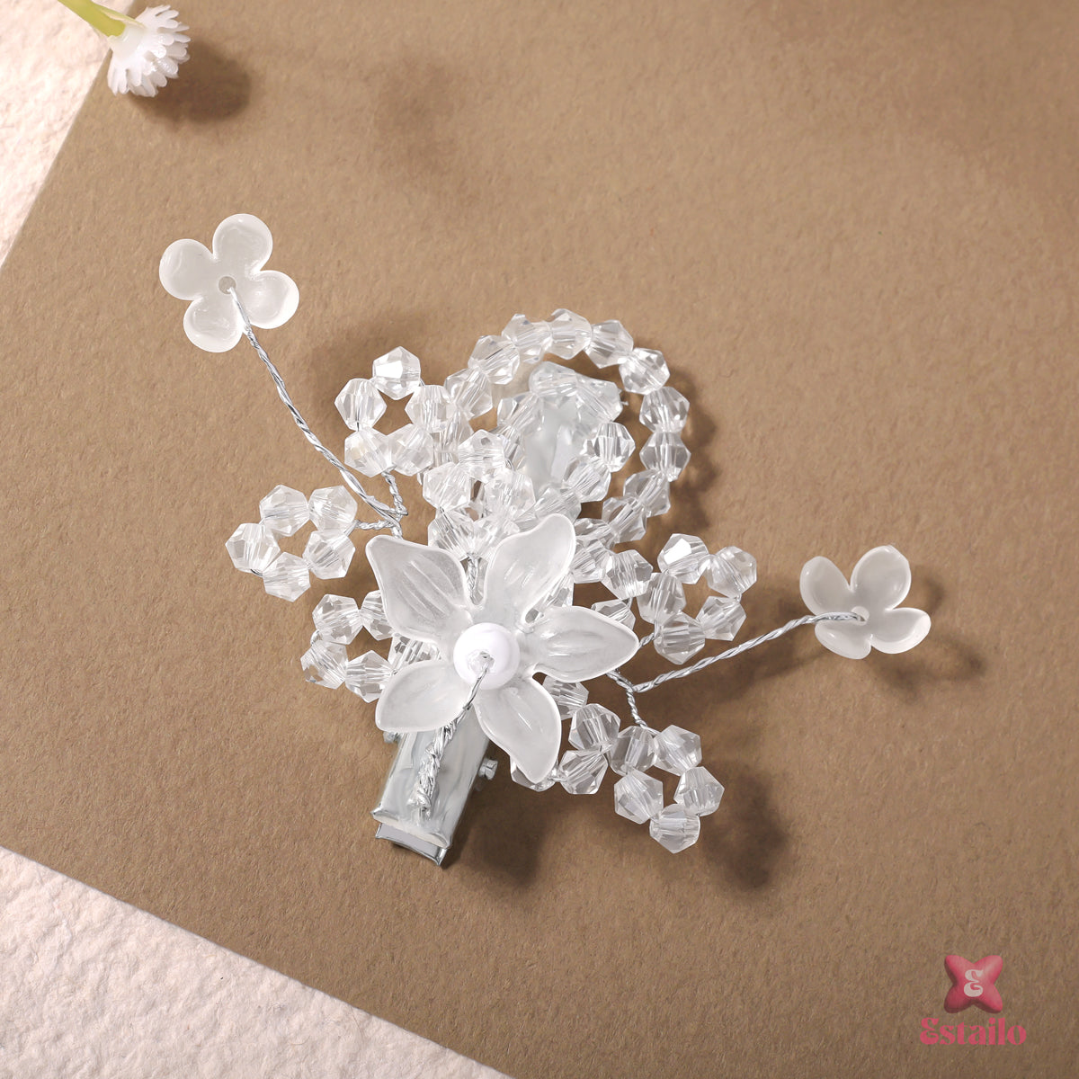 Crystal Bloom Hair Clip