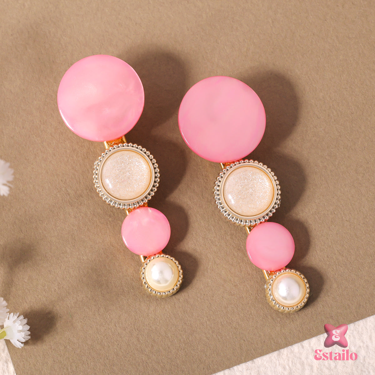 Blush Pearl Barrettes