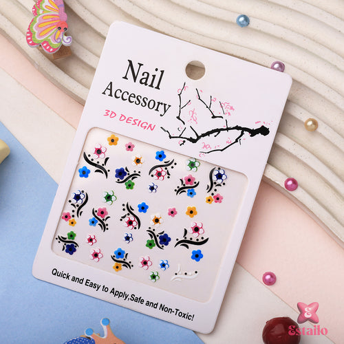 Sprkling Floral Nil Sticker