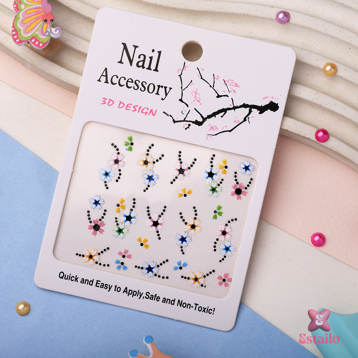 Mini Blossom Nail Sticker