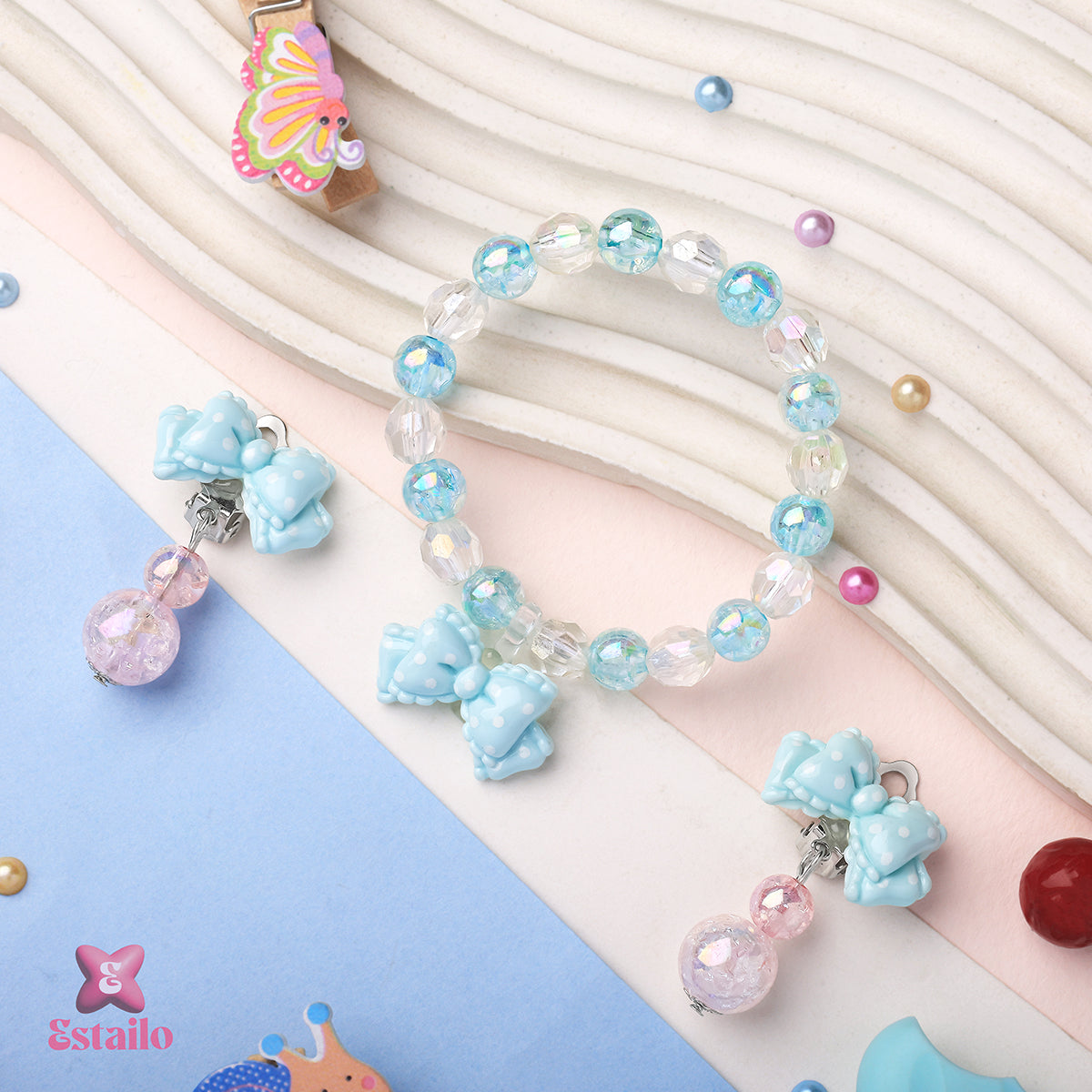 Princess Blue Charm Set