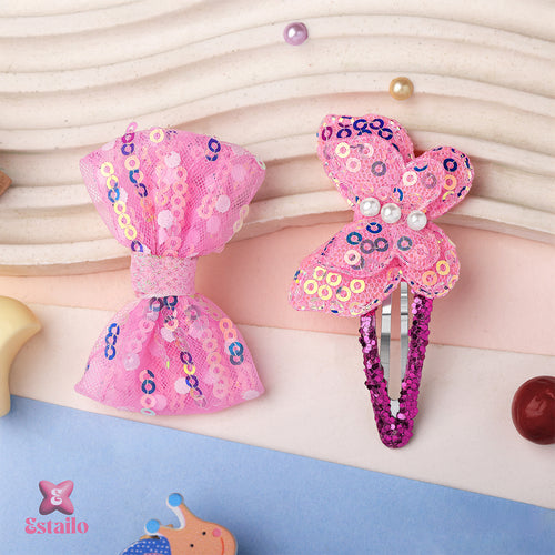 Sparkling Bow Hair Clip