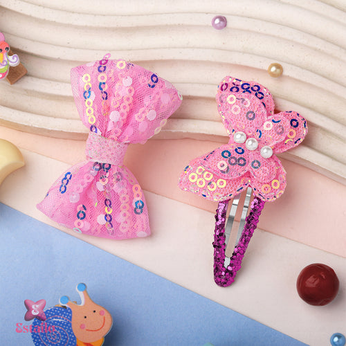 Sparkling Bow Hair Clip