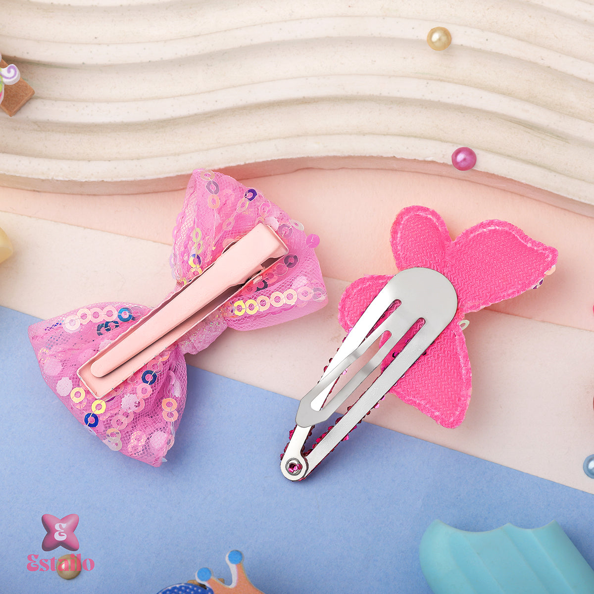 Sparkling Bow Hair Clip
