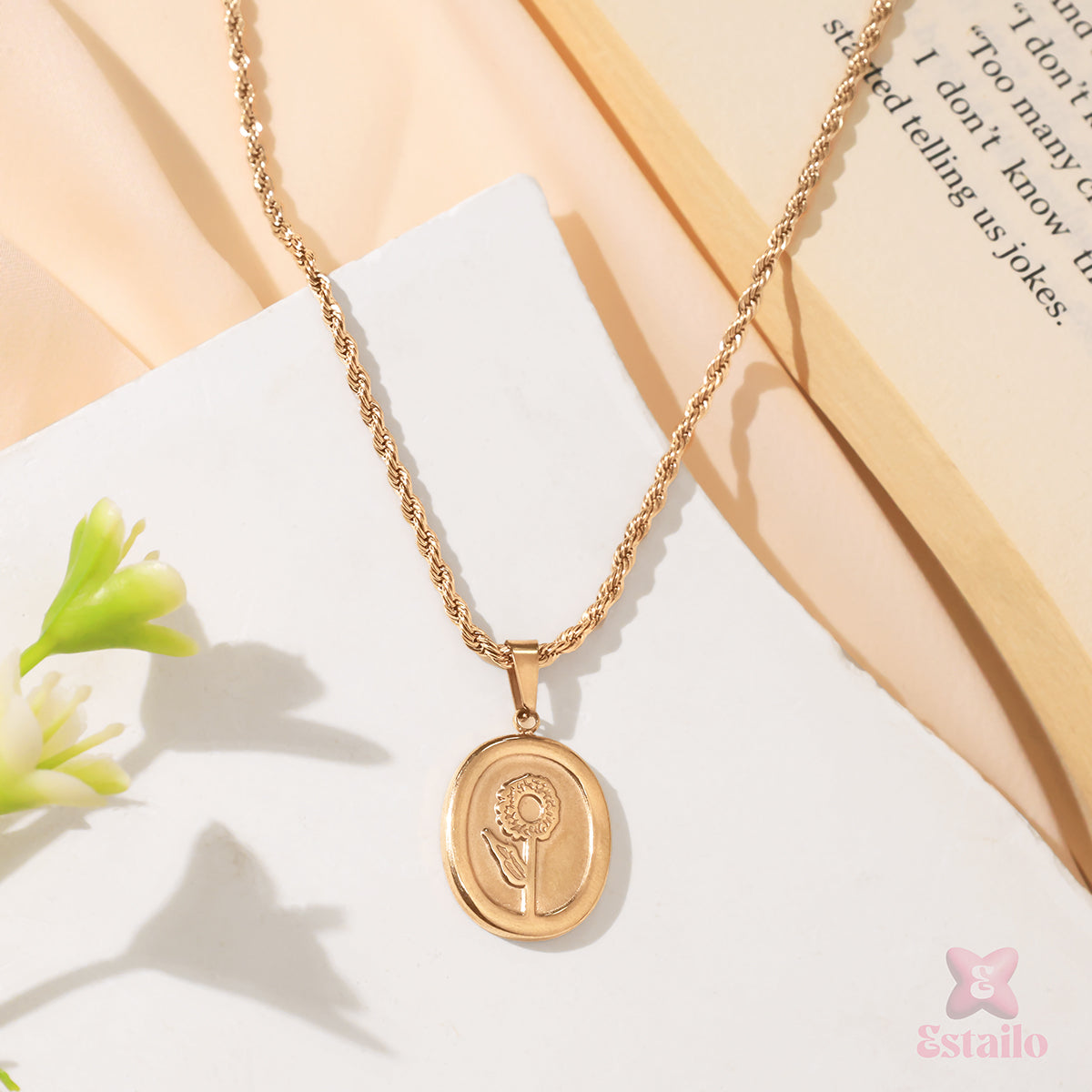 Golden Ray Sunflower Necklace