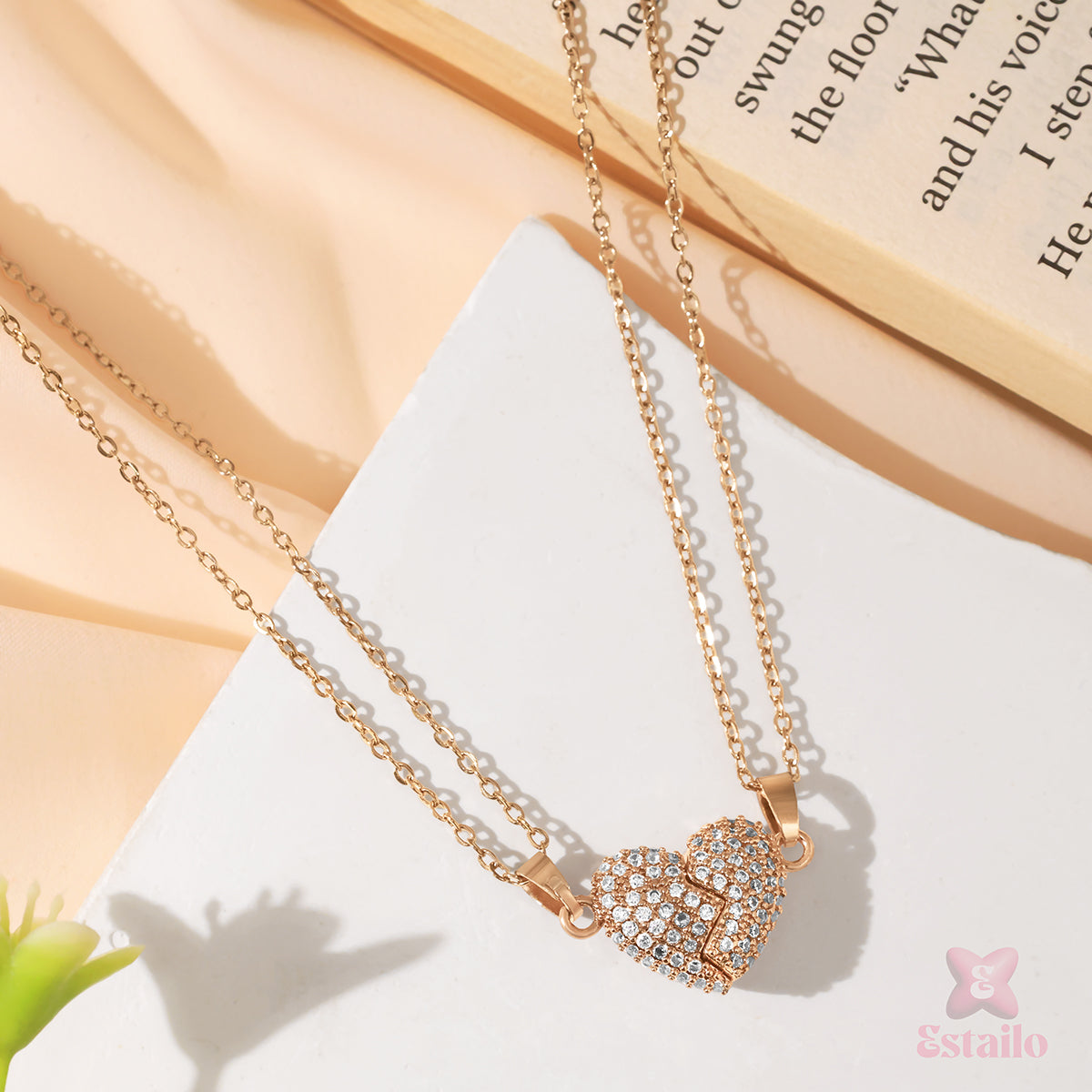 Sparkling Soulmate Split Necklace
