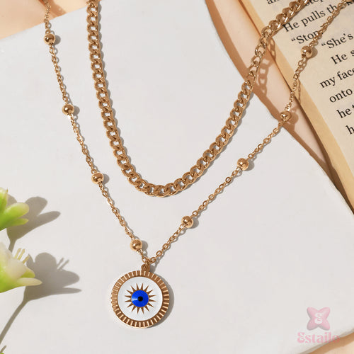 Oceanic Eye Layers Necklace