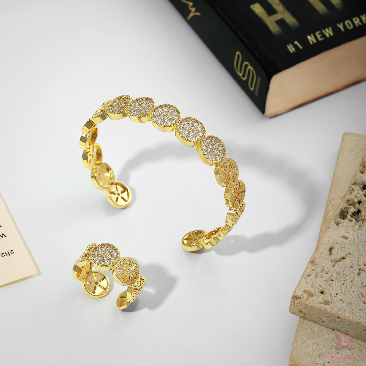 Dazzle Luxe Statement Bracelet and Ring