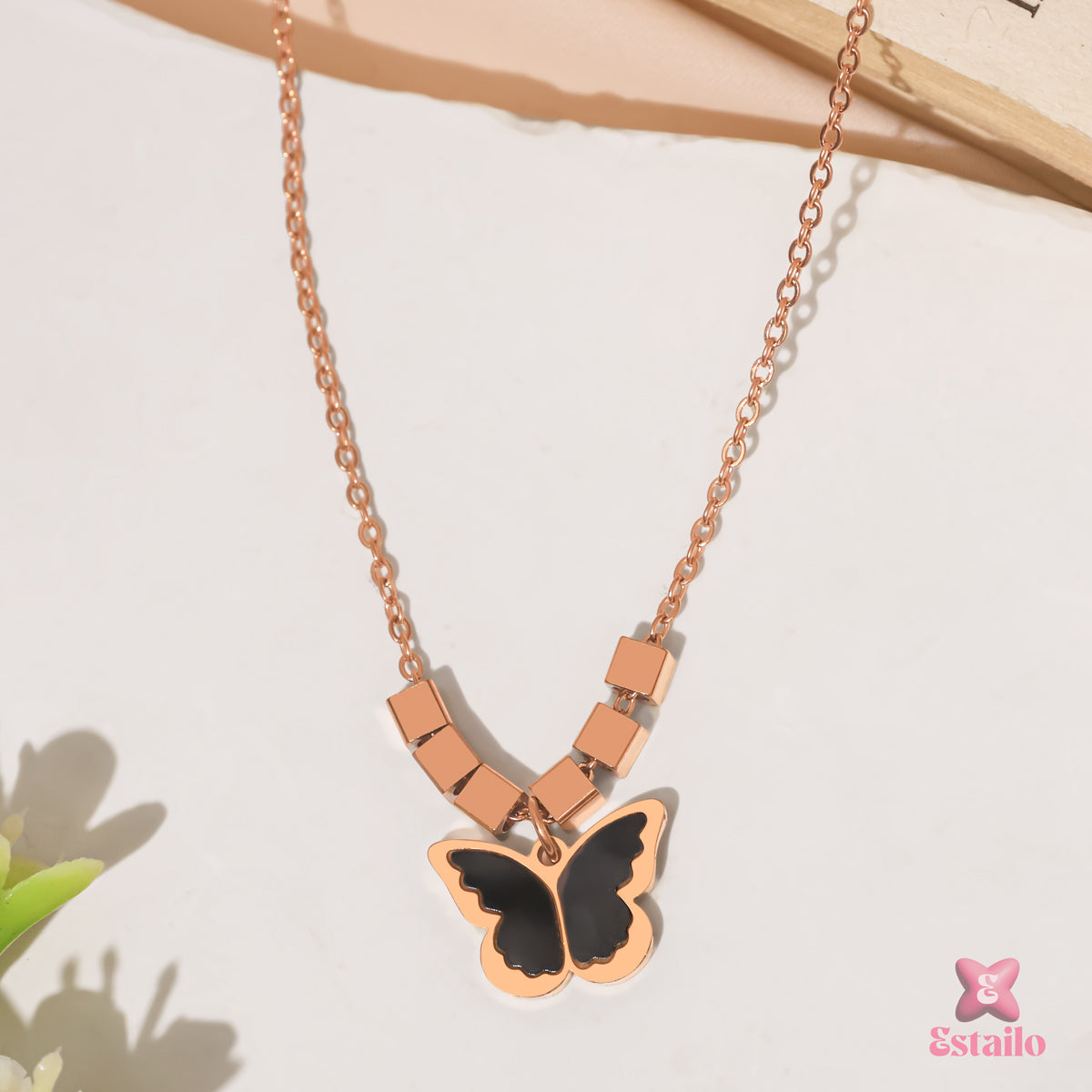 Midnight Butterfly Necklace